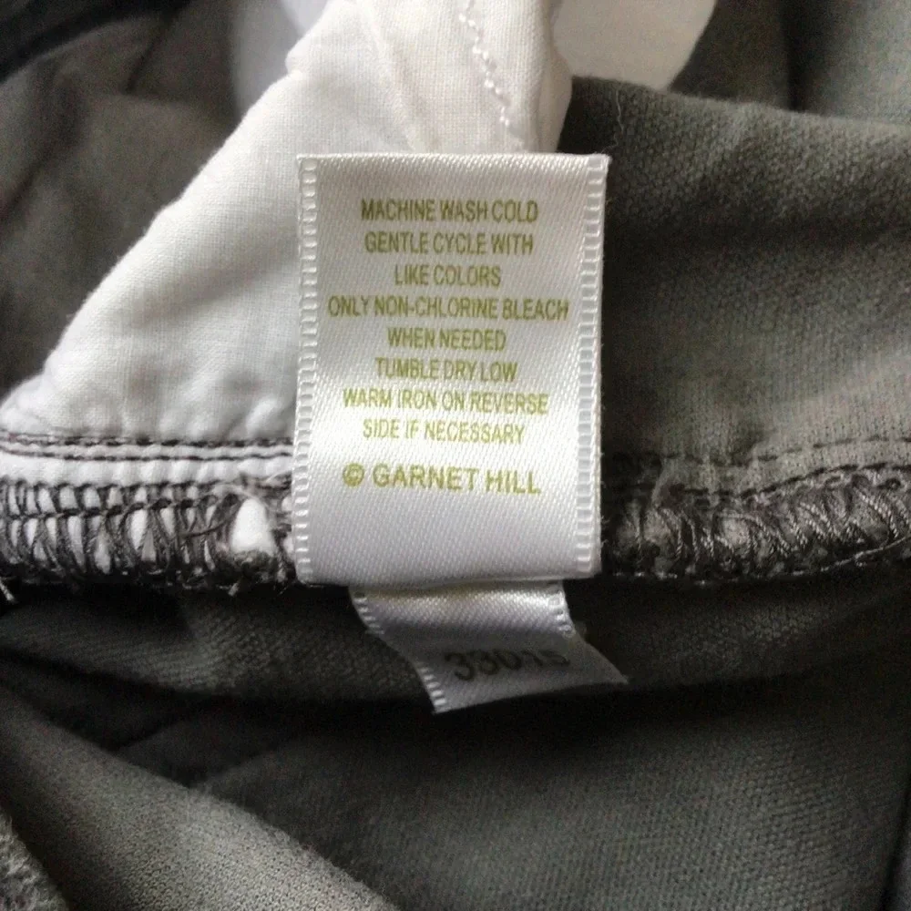 Garnet Hill Gray Velvet Pants - Size 00P